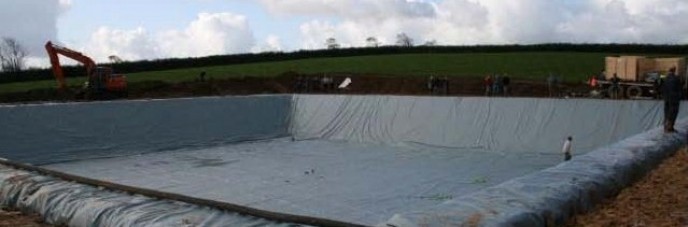 Slurry lagoon completed with Fecatex 1.00mm