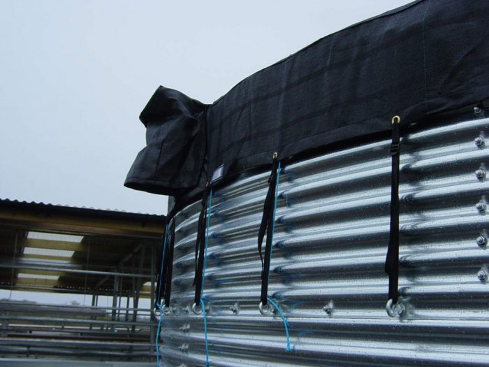 Ladder Straps & Access Flap on Water Storage Tank Cover
